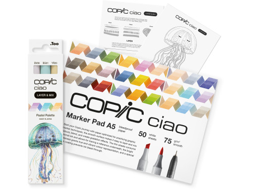 Zestaw markerów dwustronnych Copic Ciao Layer & Mix - Pastel Palette