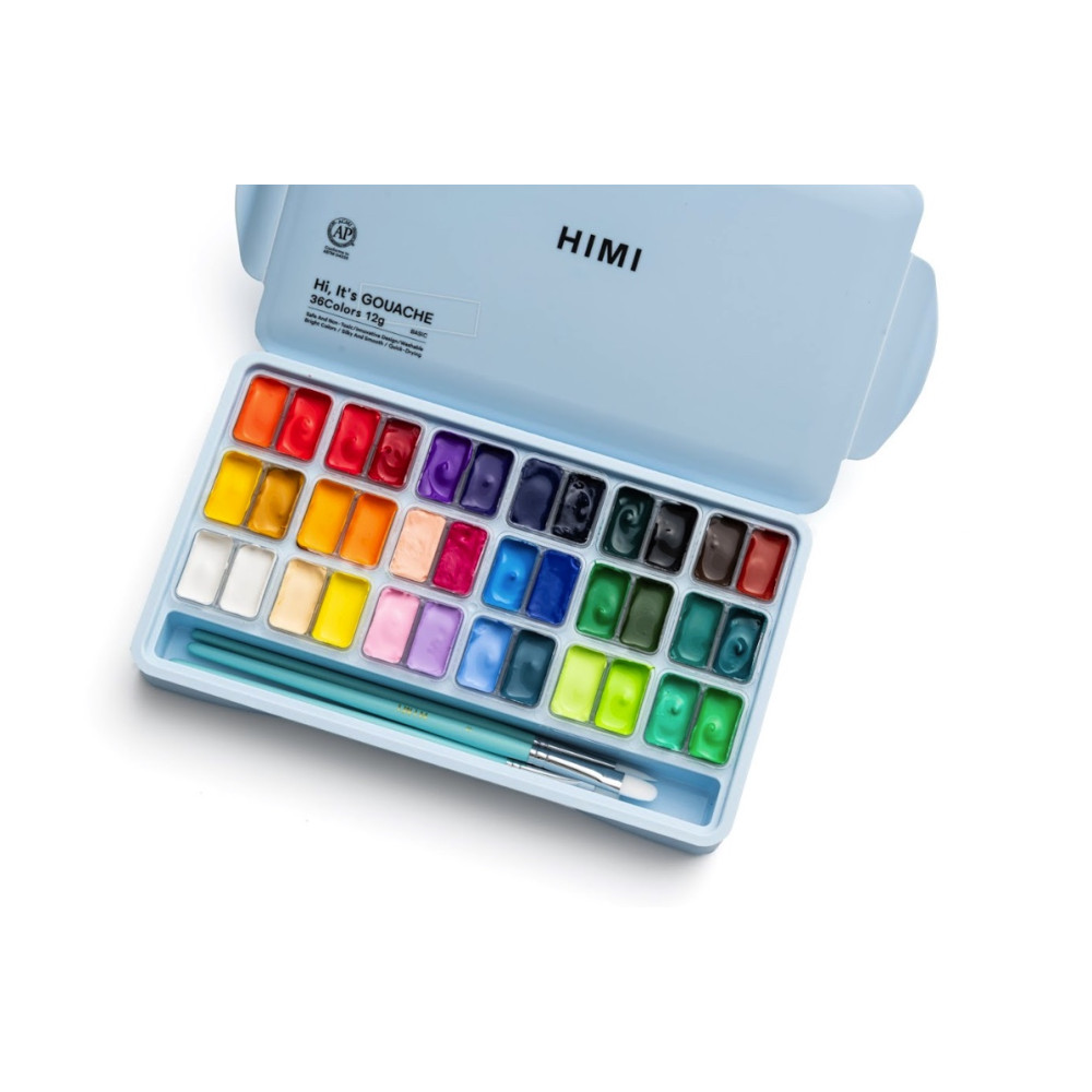 Set of Twin Cup Gouache paints - HIMI - 36 pcs. x 12 g