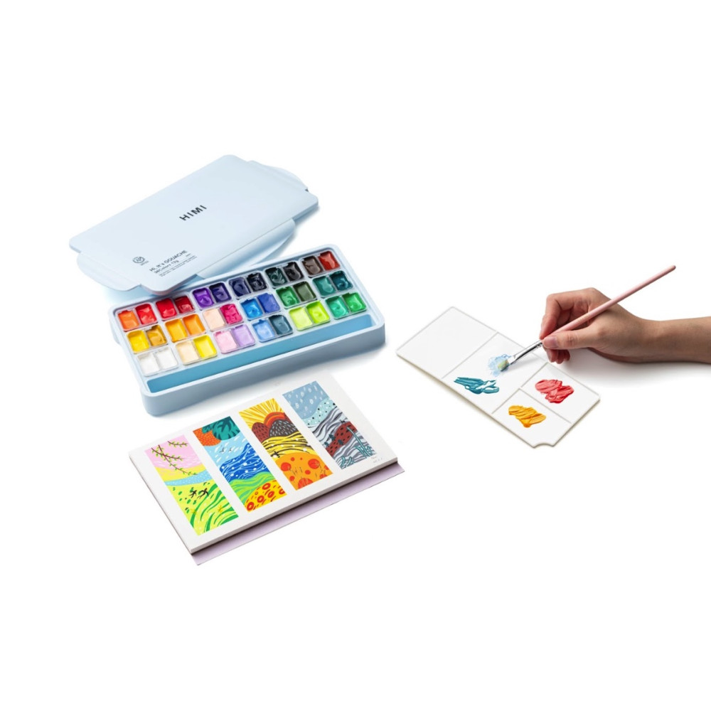 Set of Twin Cup Gouache paints - HIMI - 36 pcs. x 12 g