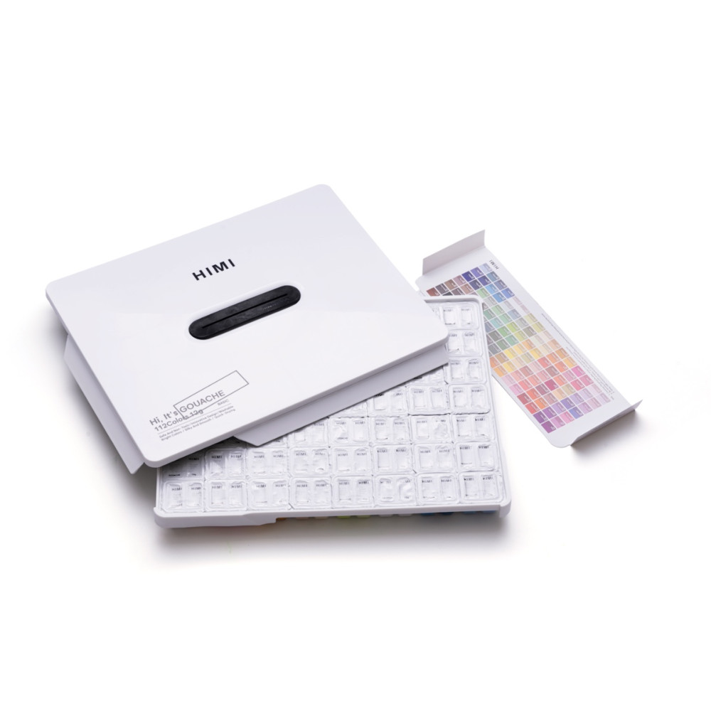 Zestaw gwaszy Twin Cup White - HIMI - 112 szt.