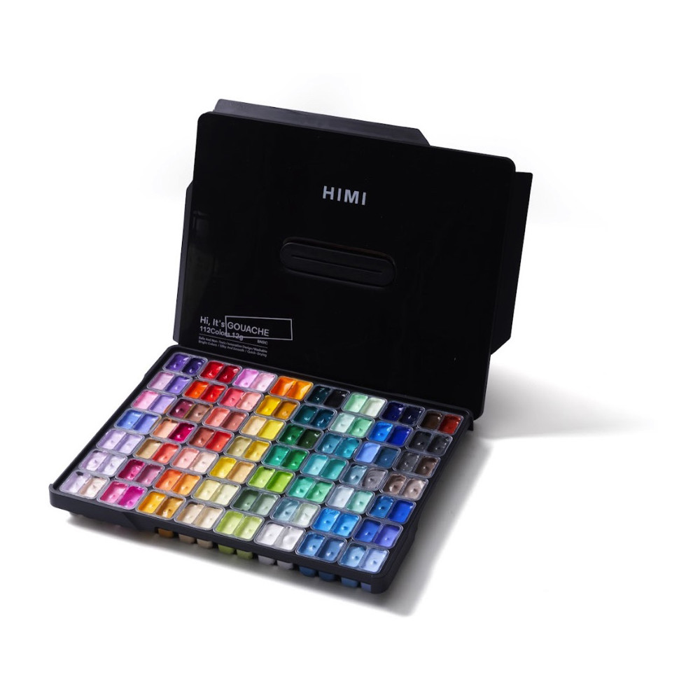 Set of Twin Cup Gouache paints - HIMI - Black 112 pcs. x 12 g