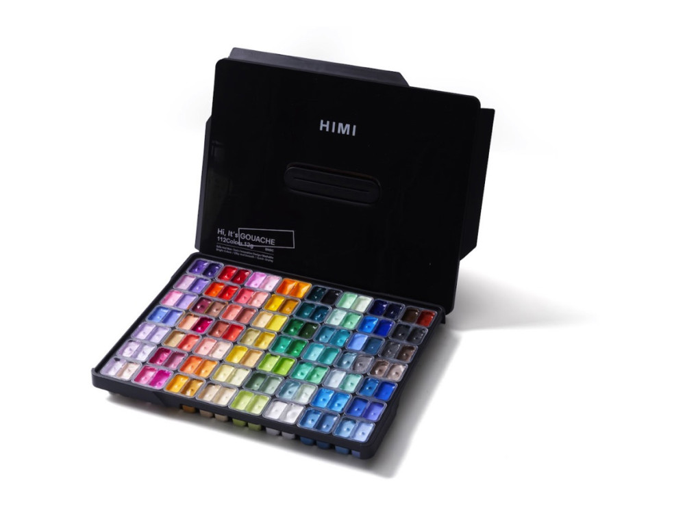 Set of Twin Cup Gouache paints - HIMI - Black 112 pcs. x 12 g