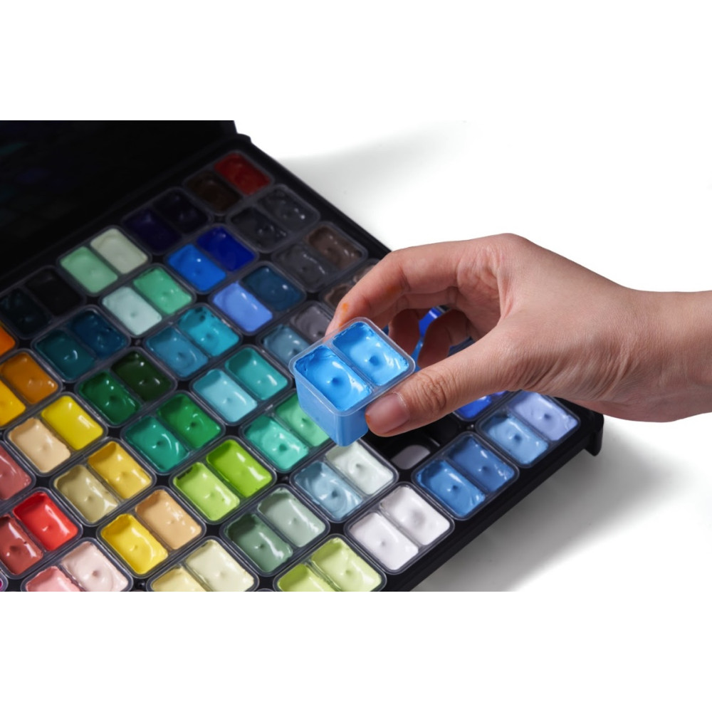 Set of Twin Cup Gouache paints - HIMI - Black 112 pcs. x 12 g