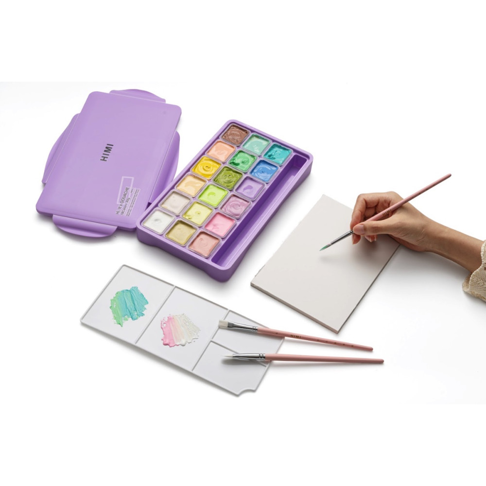 Set of Jelly Cup Pastel Gouache - HIMI - 18 pcs. x 30 g