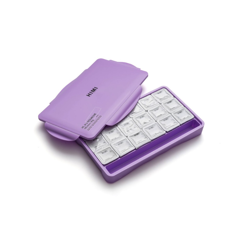 Zestaw gwaszy Jelly Cup Pastel - HIMI - 18 szt.