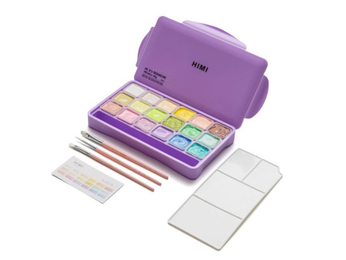 Set of Jelly Cup Pastel Gouache - HIMI - 18 pcs. x 30 g