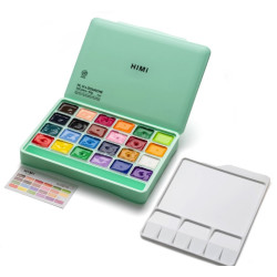 Zestaw gwaszy Jelly Cup Green - HIMI - 24 szt.
