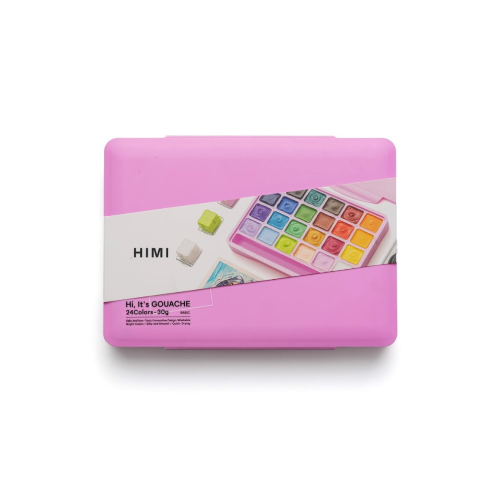 Zestaw gwaszy Jelly Cup Pink - HIMI - 24 szt.