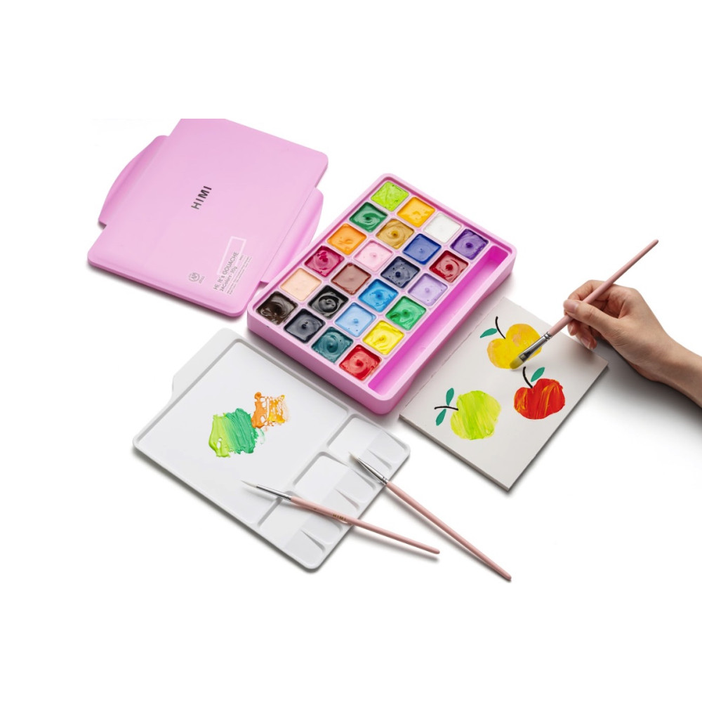 Zestaw gwaszy Jelly Cup Pink - HIMI - 24 szt.