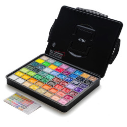 Set of Jelly Cup Gouache - HIMI - Black 56 pcs. x 30 g