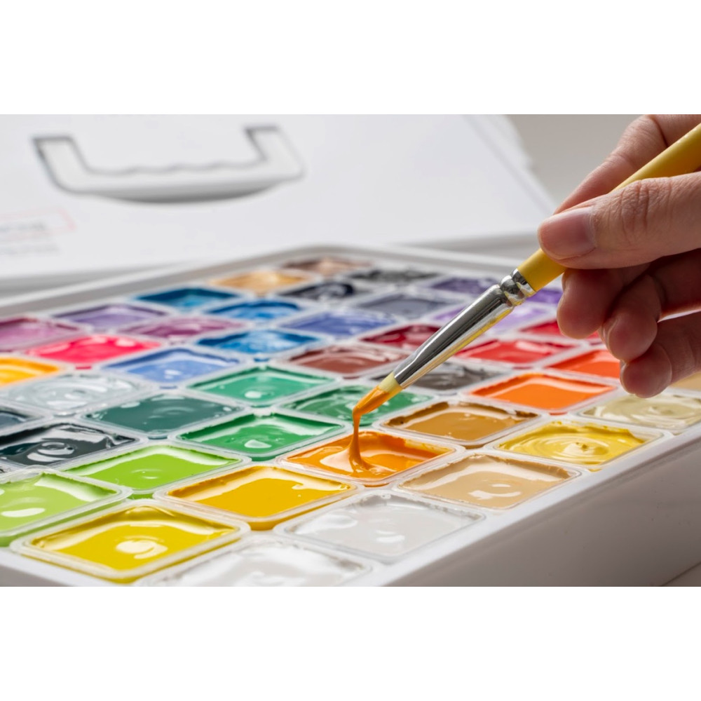 Set of Jelly Cup Gouache - HIMI - White 56 pcs. x 30 g