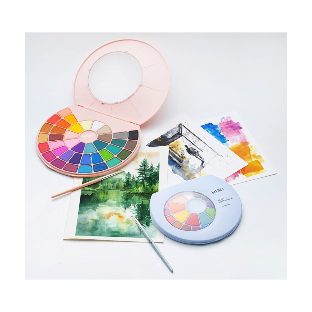 Set of Solid watercolors - HIMI - 24 pcs.