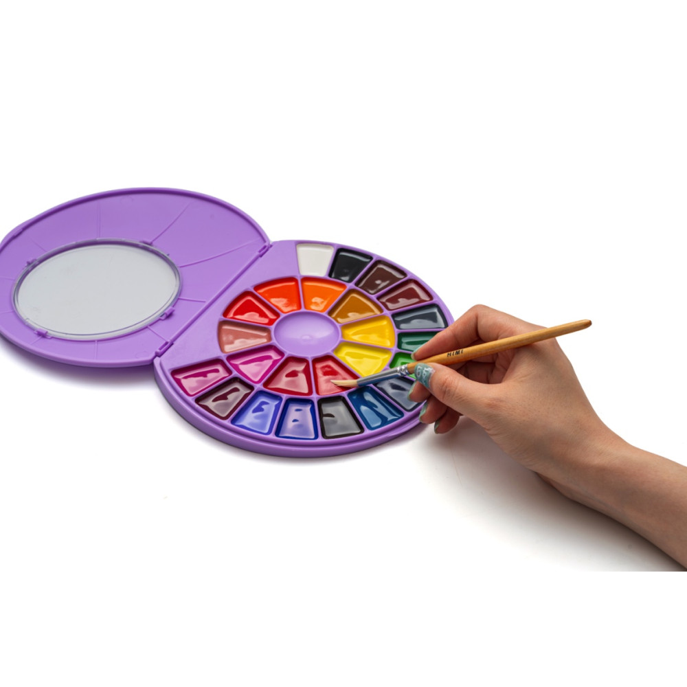 Set of Semi-Moist watercolors - HIMI - 24 pcs.