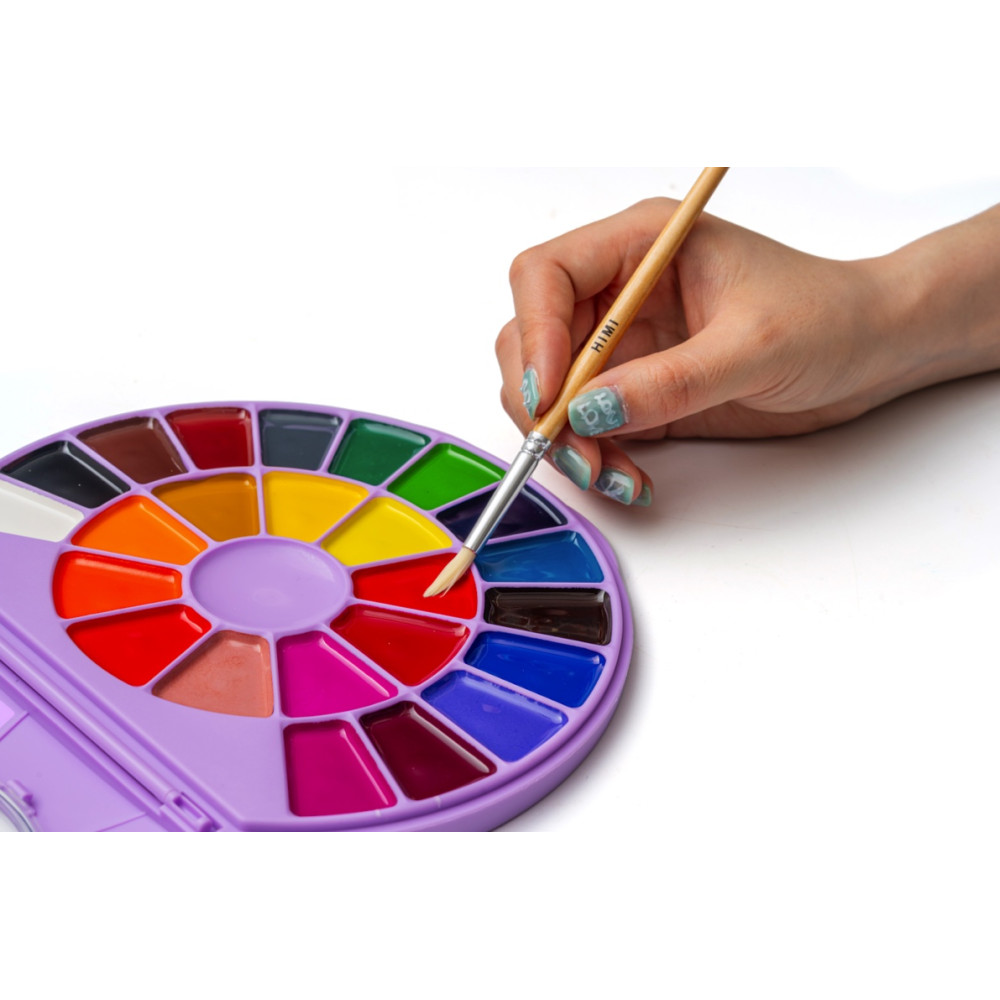 Set of Semi-Moist watercolors - HIMI - 24 pcs.