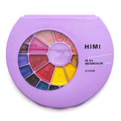 Set of Semi-Moist watercolors - HIMI - 24 pcs.