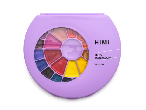Set of Semi-Moist watercolors - HIMI - 24 pcs.