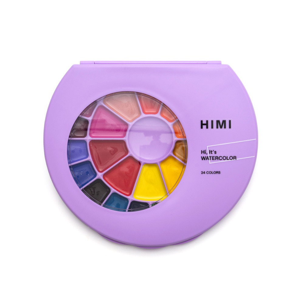 Set of Semi-Moist watercolors - HIMI - 24 pcs.