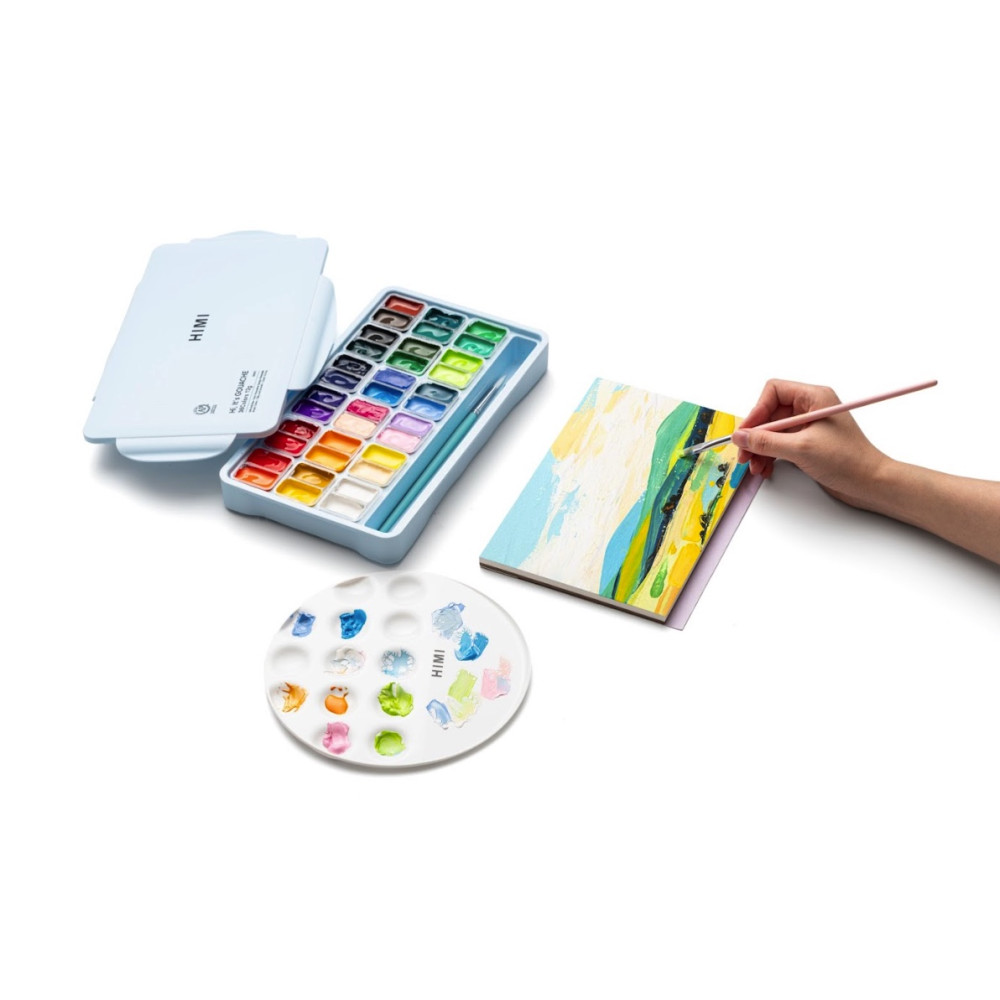 Okrągła paletka malarska UFO 18 cm - HIMI