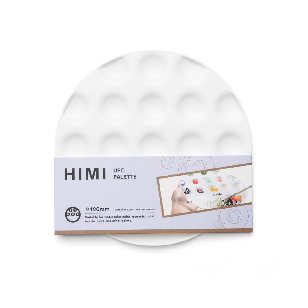 Okrągła paletka malarska UFO 18 cm - HIMI