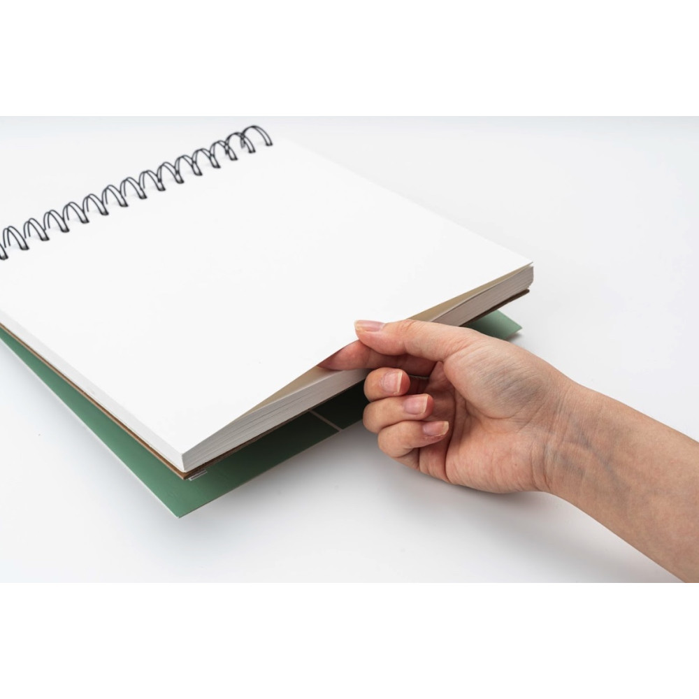 Blok do gwaszy na spirali 21,6 x 21,6 cm - HIMI - Green 160 g 50 ark.