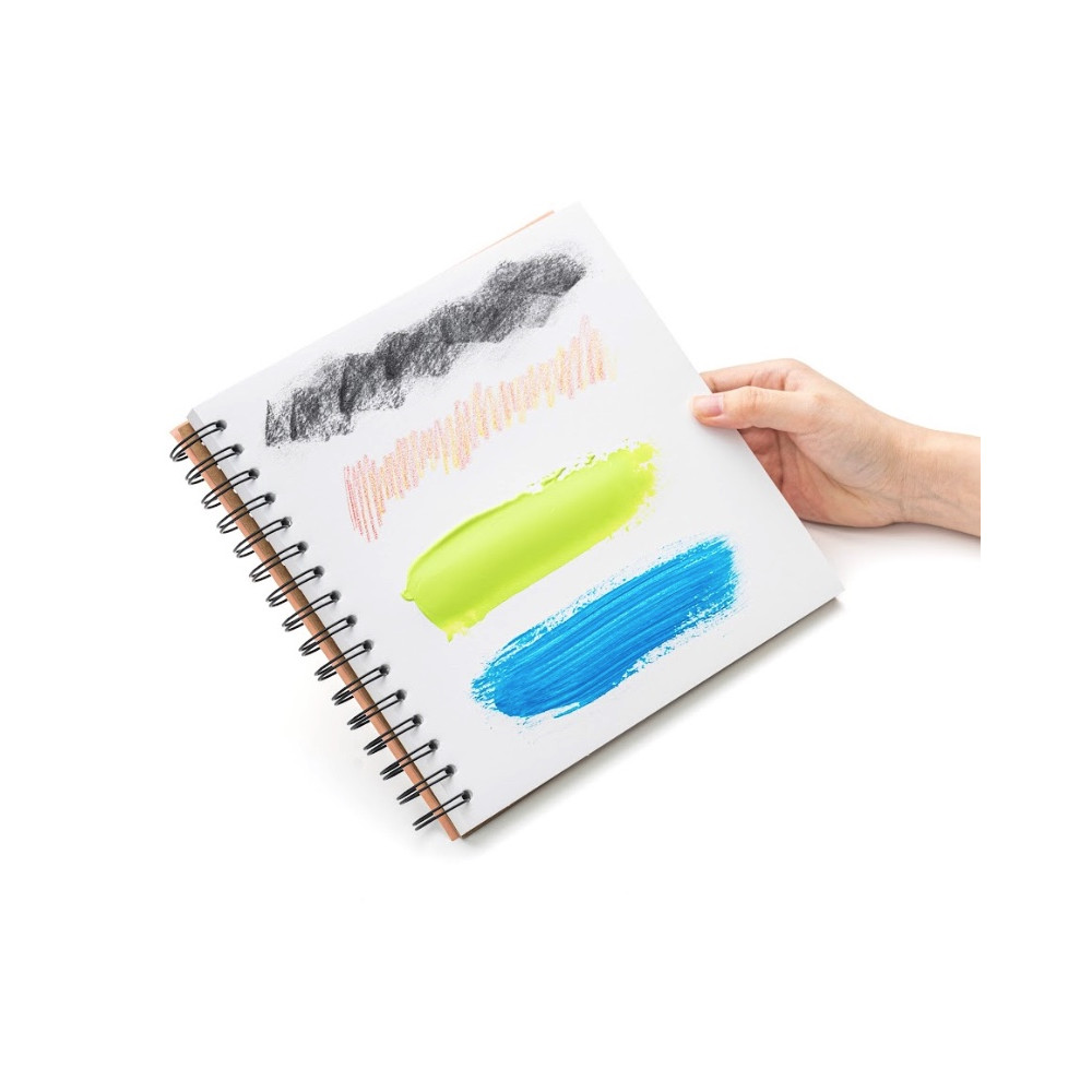 Blok do gwaszy na spirali 21,6 x 21,6 cm - HIMI - Green 160 g 50 ark.