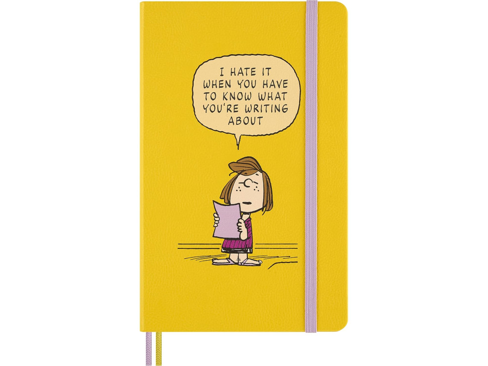 Notatnik w linie Peanuts Patty 13 x 21 cm - Moleskine - twarda okładka