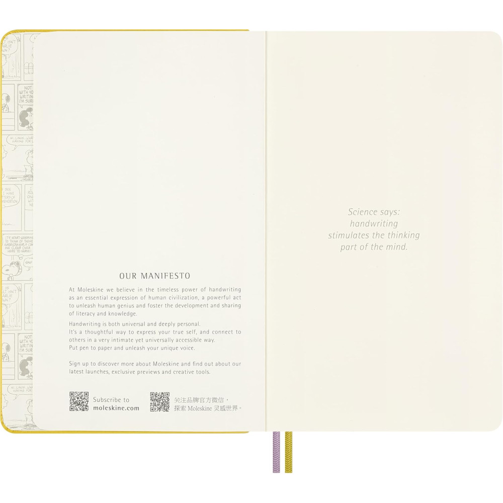 Notatnik w linie Peanuts Patty 13 x 21 cm - Moleskine - twarda okładka