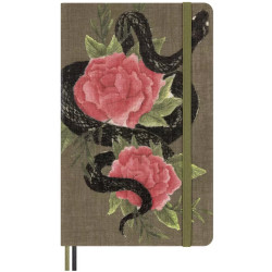 Ruled notebook Year of the Snake Roses 13 x 21 cm - Moleskine - hard cover