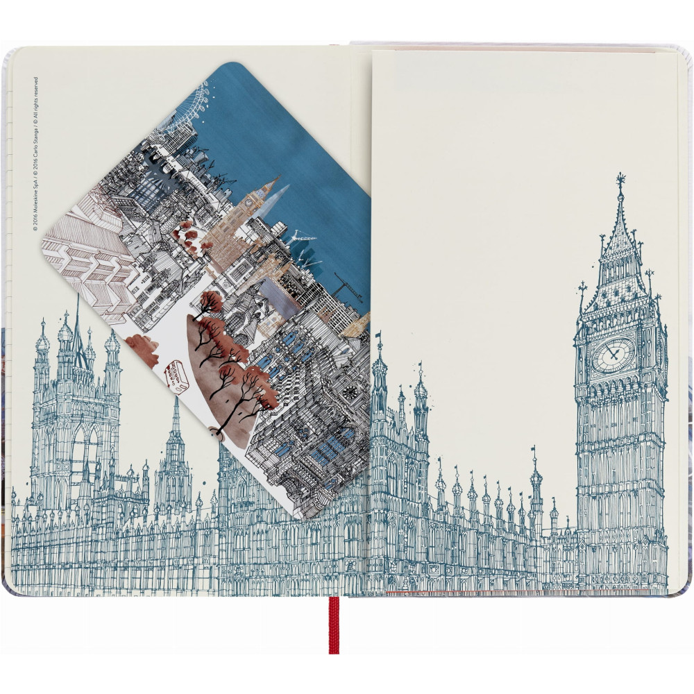 Notatnik w linie I am London 13 x 21 cm - Moleskine - twarda okładka