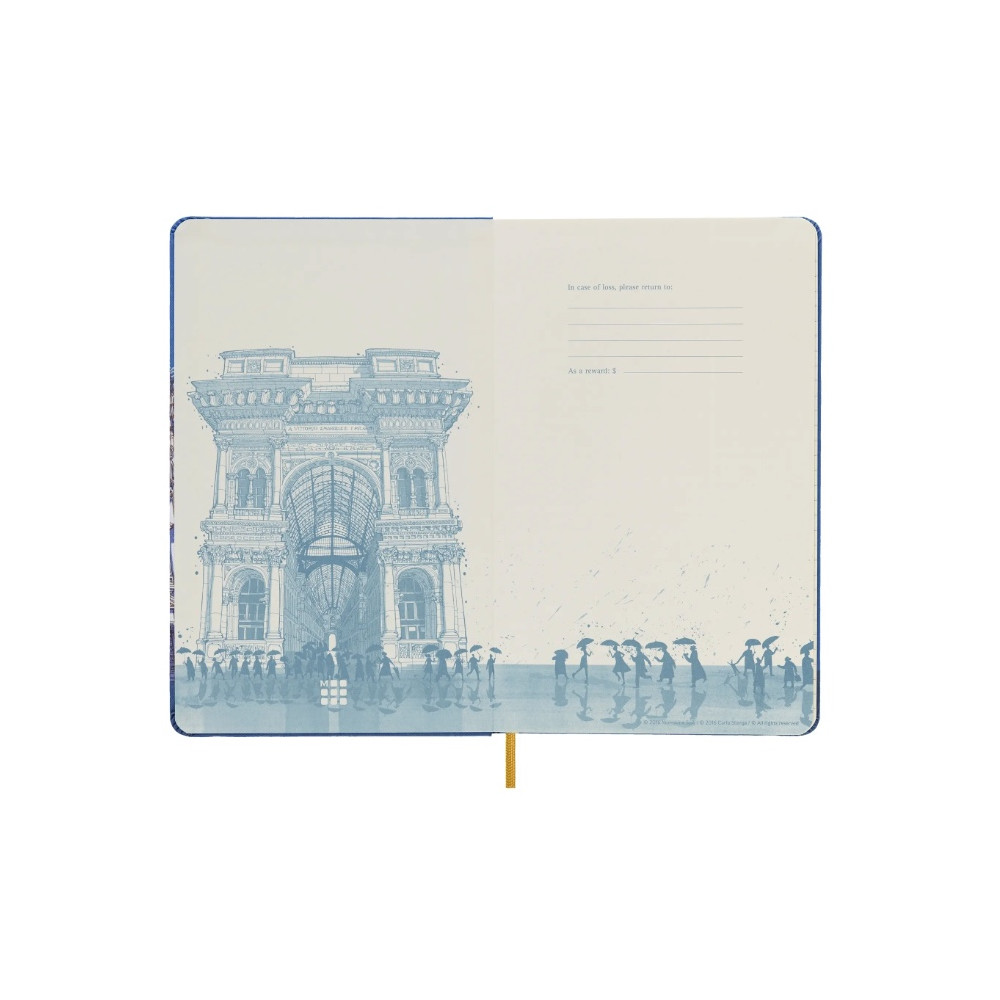 Notatnik w linie I am Milan 13 x 21 cm - Moleskine - twarda okładka