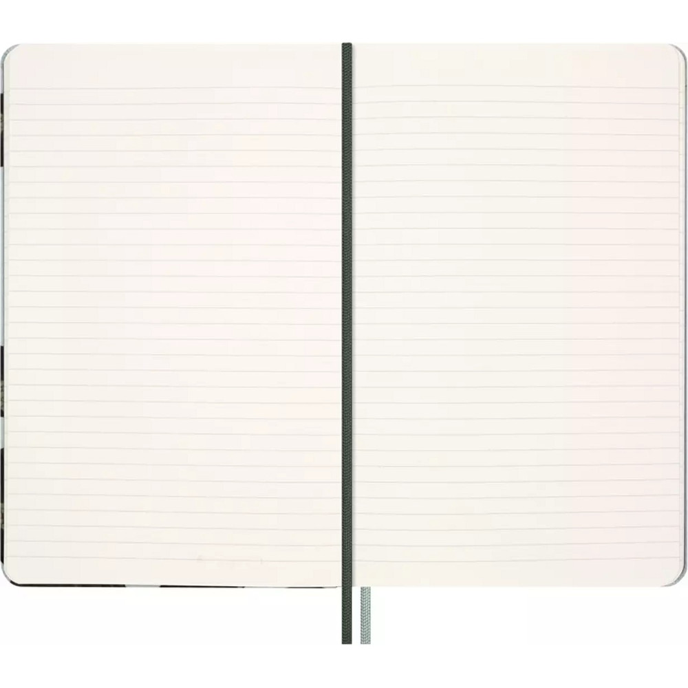 Notatnik w linie Rok Węża Liście 13 x 21 cm - Moleskine - twarda okładka