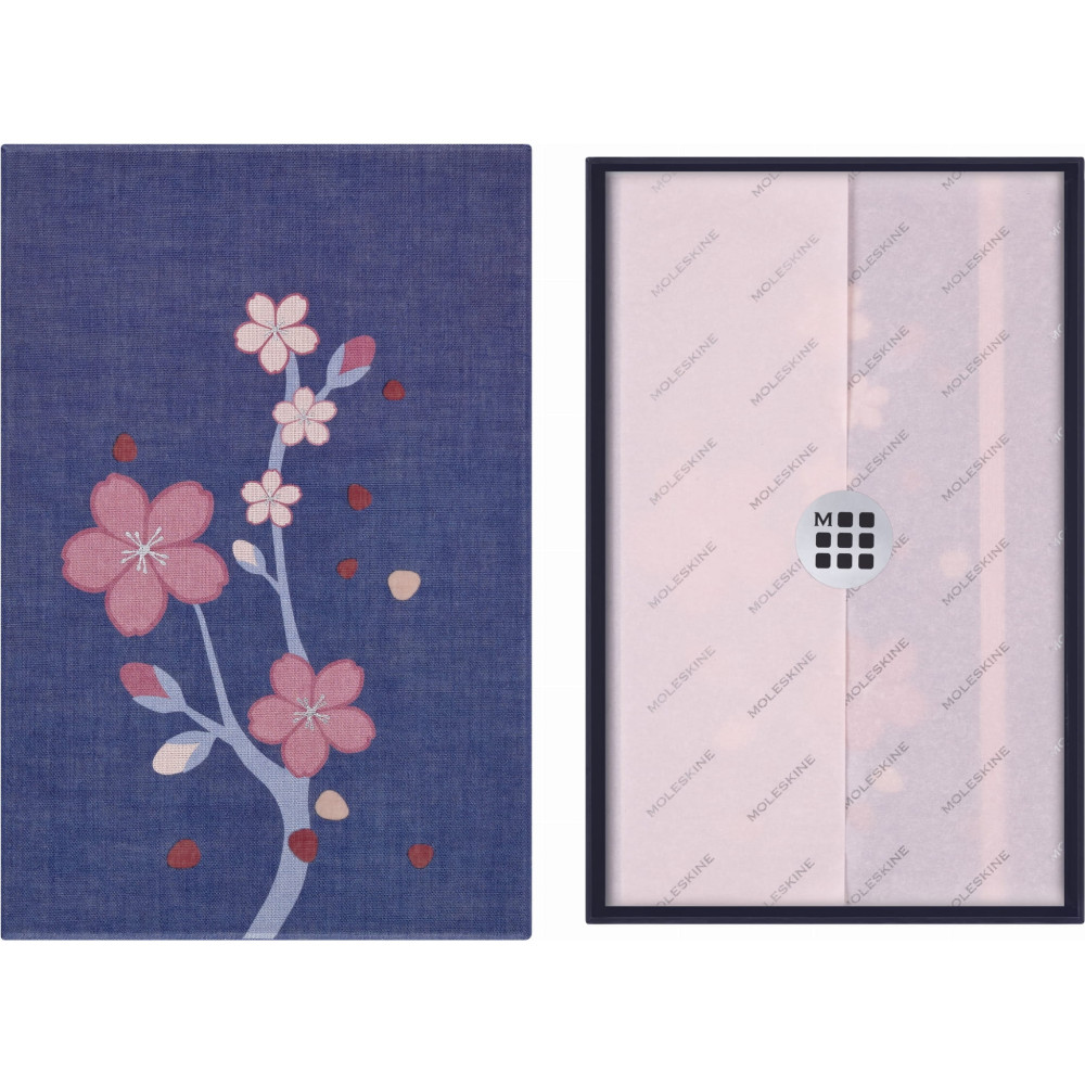 Plain notebook Sakura 13 x 21 cm - Moleskine - hard cover