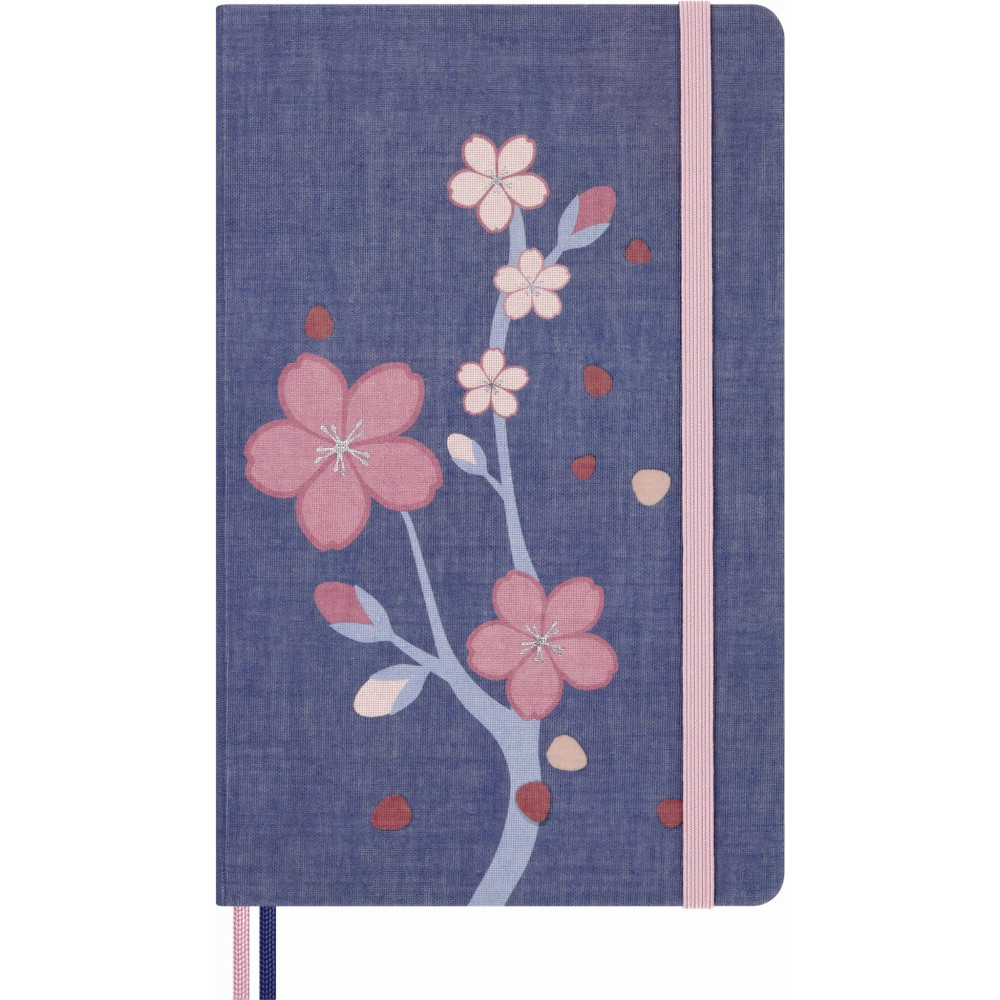 Notatnik w linie Sakura 13 x 21 cm - Moleskine - twarda okładka