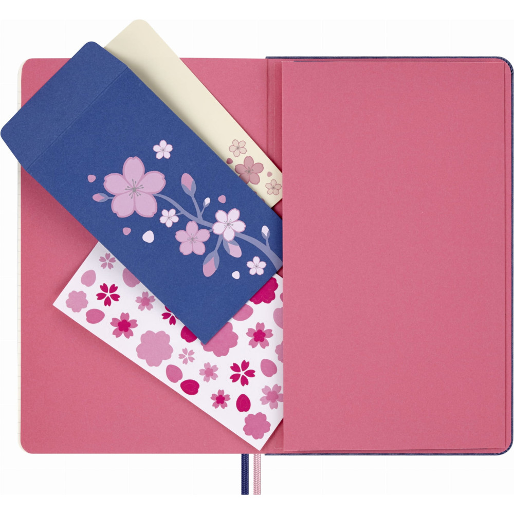 Notatnik w linie Sakura 13 x 21 cm - Moleskine - twarda okładka
