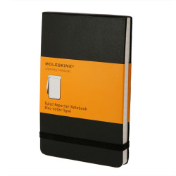 Ruled reporter notebook 9 x 14 cm - Moleskine - hard cover