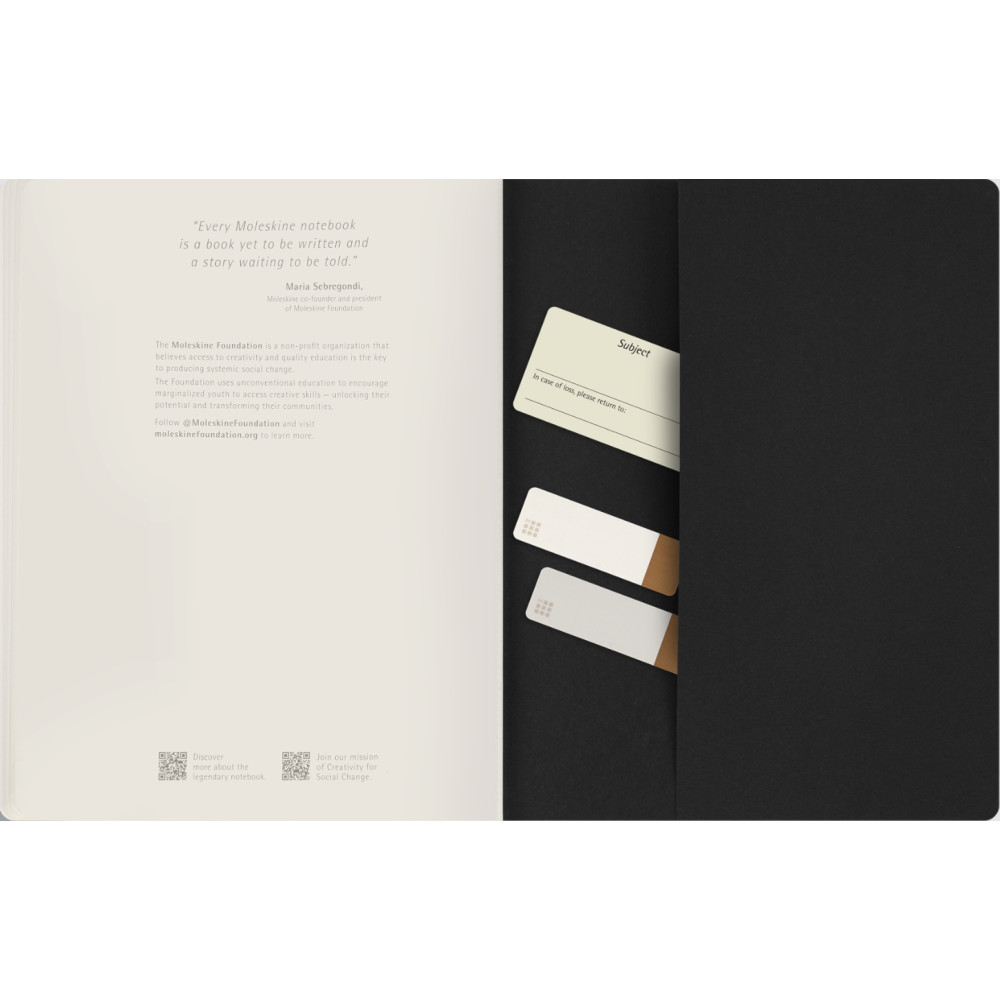 Plain Student Cahier Journal 21,6 x 27,9 cm - Moleskine - Black soft cover