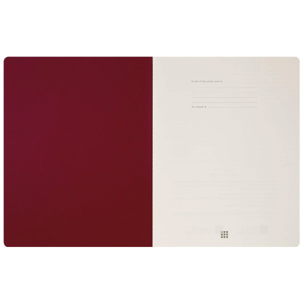 Plain Student Cahier Journal 21,6 x 27,9 cm - Moleskine - Red soft cover