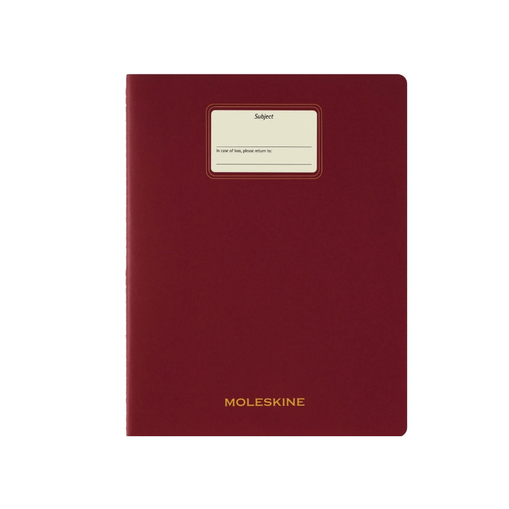 Plain Student Cahier Journal 21,6 x 27,9 cm - Moleskine - Red soft cover