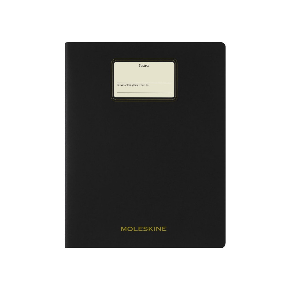 Ruled Student Cahier Journal 21,6 x 27,9 cm - Moleskine - Black soft cover