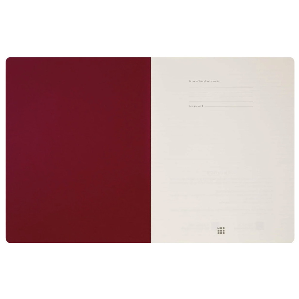 Ruled Student Cahier Journal 21,6 x 27,9 cm - Moleskine - Red soft cover