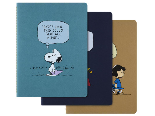 Set of Ruled Peanuts Cahier Journals 19 x 25 cm - Moleskine - soft cover, 3 pcs.