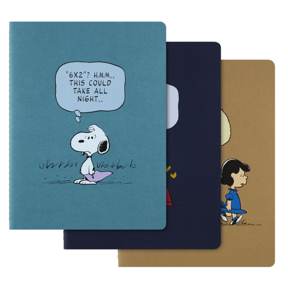 Set of Ruled Peanuts Cahier Journals 19 x 25 cm - Moleskine - soft cover, 3 pcs.