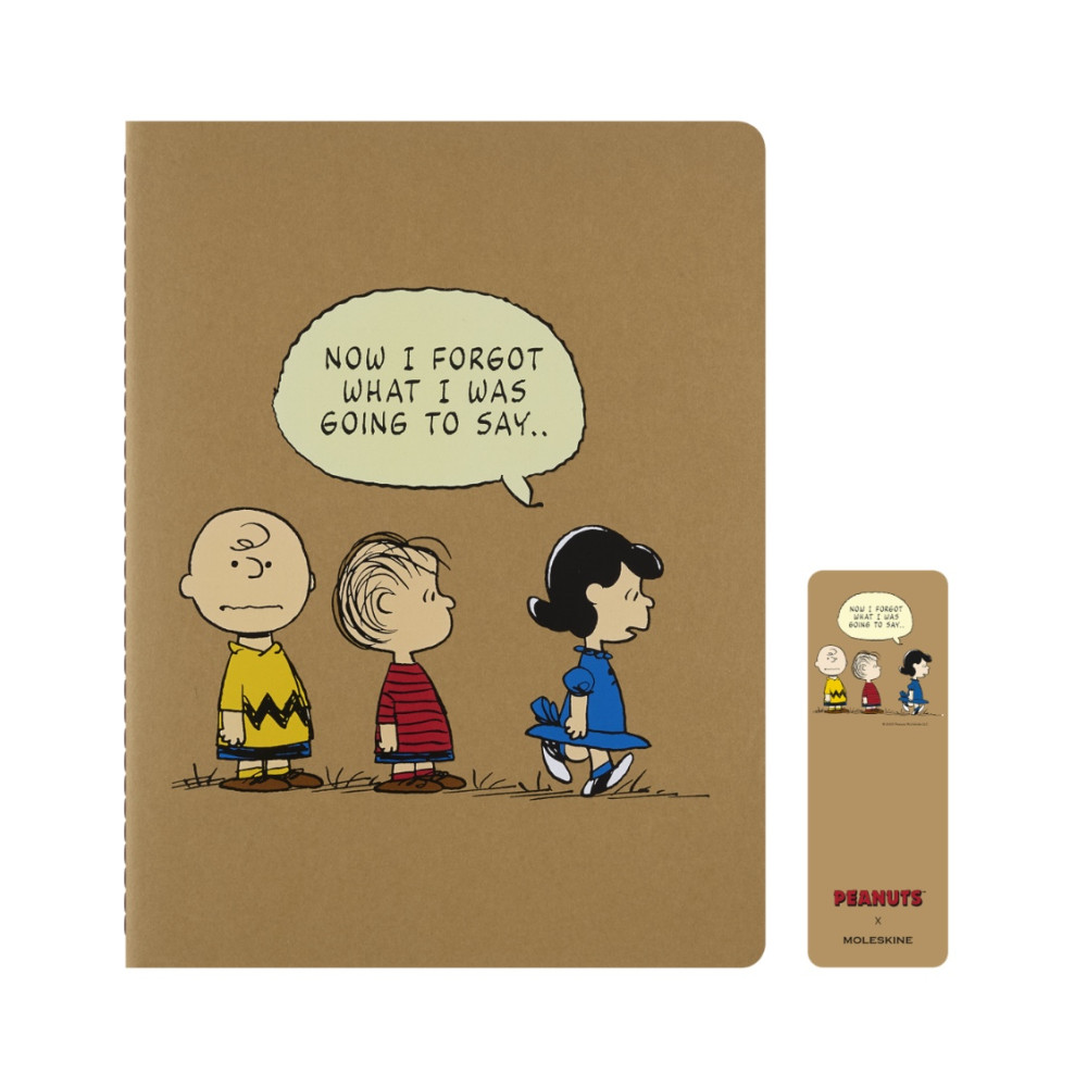 Set of Ruled Peanuts Cahier Journals 19 x 25 cm - Moleskine - soft cover, 3 pcs.