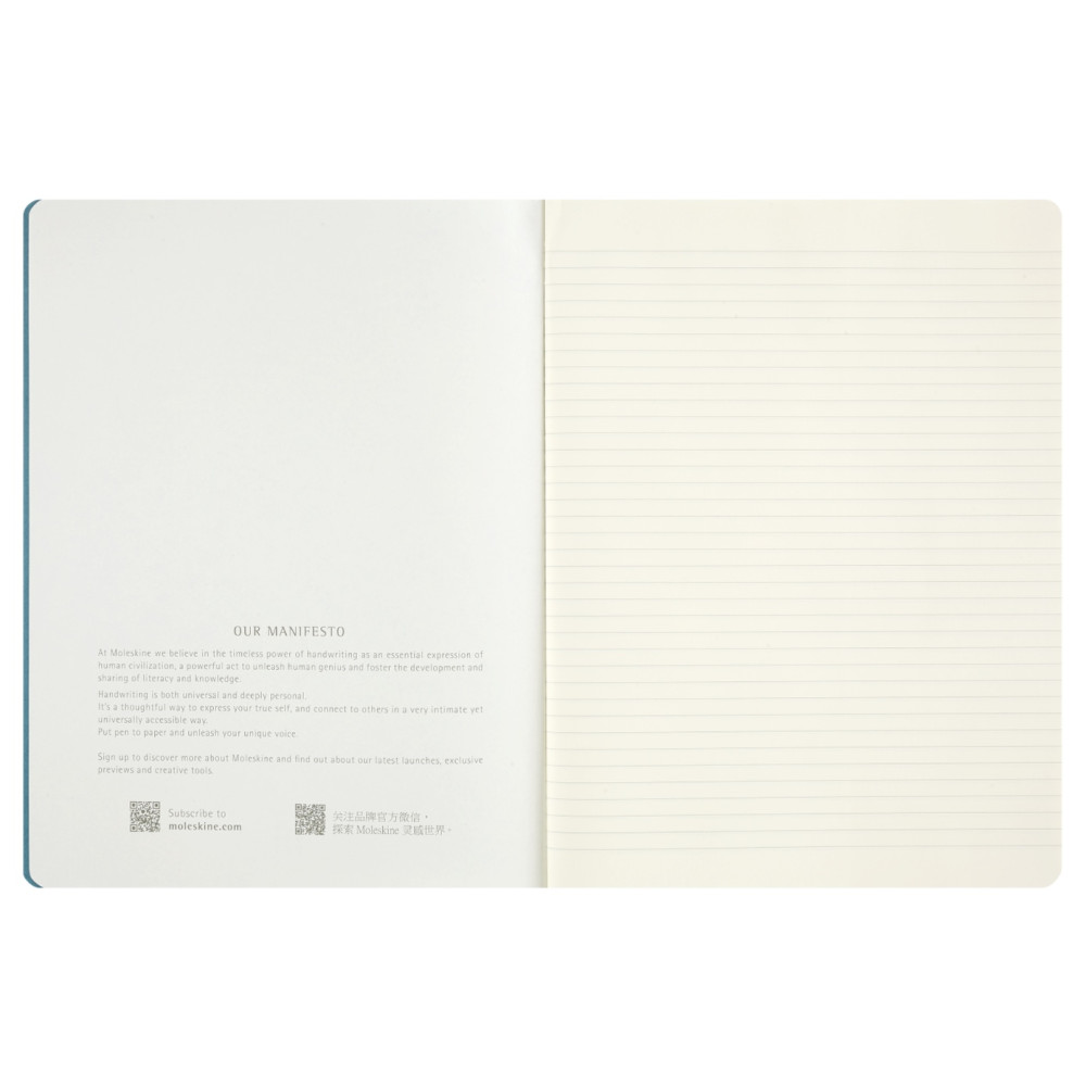 Zestaw zeszytów w linie Peanuts Cahier 19 x 25 cm - Moleskine - miękka okładka, 3 szt.