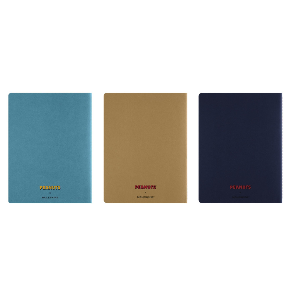 Set of Ruled Peanuts Cahier Journals 19 x 25 cm - Moleskine - soft cover, 3 pcs.