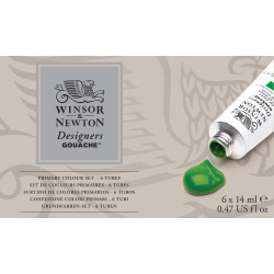 Zestaw gwaszy Designers Primary - Winsor & Newton - 6 x 14 ml