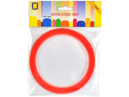 Double-sided adhesive tape - transparent, 3 mm x 10 m