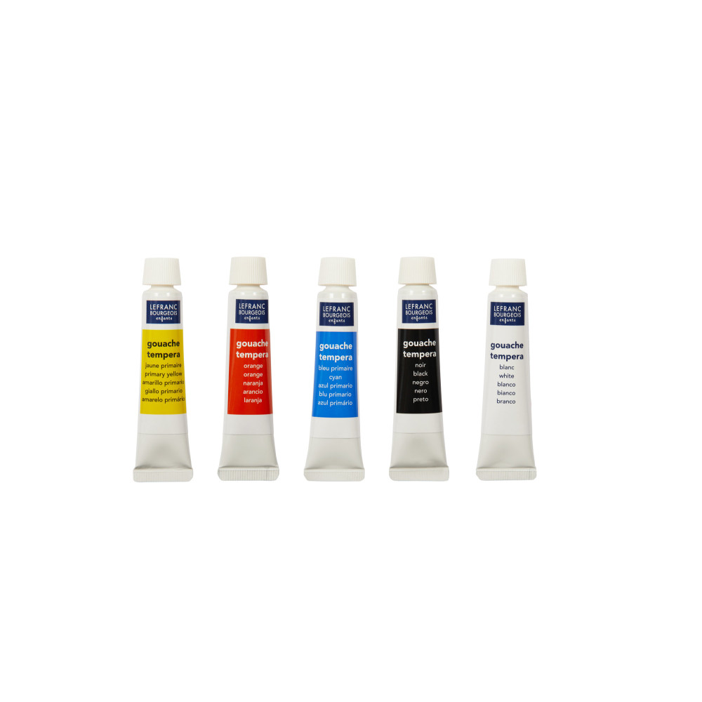 Set of Gouache paints - Lefranc & Bourgeois - 5 x 10 ml