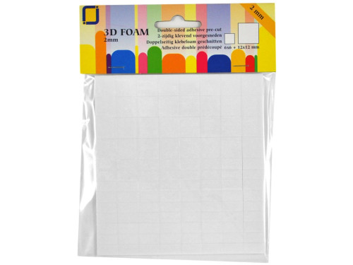 3D foam, 2mm - rectangles