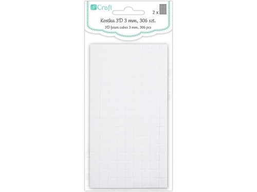 Kostka samoprzylepna 3D - DpCraft - 7 x 7 mm, 306 szt.